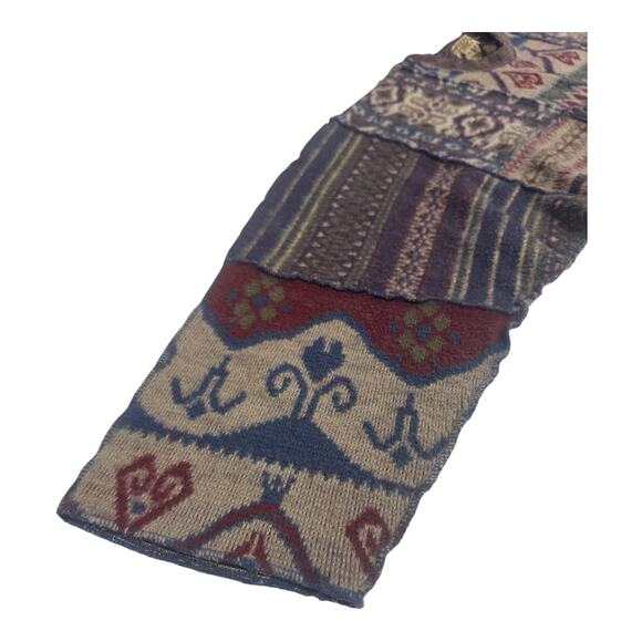 Vintage EXPRESS No 4 Tricot Box Sweater Brown One Size Art Deco Boho Lagenlook - Picture 4 of 8